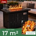 thumbnail image 2 of Calefector Calentador Hoguera Fogata Mesa Gas Propano 106x65 Cristal Protector, 2 of 7