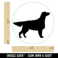 thumbnail image 2 of Flat-Coated Retriever Dog Solid Self-Inking Rubber Stamp Ink Stamper - Green Ink - Medium 1 Inch, 2 of 7
