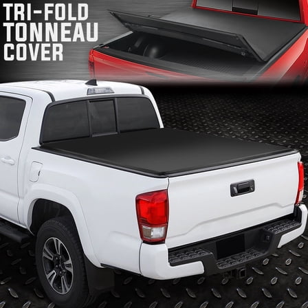 Nuvision for 16-23 Toyota Tacoma Truck 5Ft Short Bed Soft Top Tri-Fold Tonneau Cover