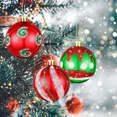 thumbnail image 5 of Bolas de Navidad de 6 cm, bolas pintadas de colores para árbol de Navidad, adornos colgantes para Navidad, Año Nuevo, fiestas, decoración del hogar, 5 of 5