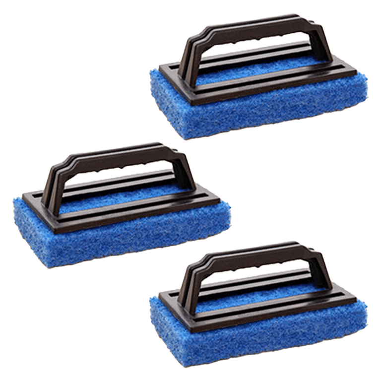 Grill Cleaning Kit, Heavy Duty Griddle Scrubber Scouring Pad & Handle,  Griddle Cleaning Brush For Charcoal 