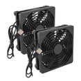 thumbnail image 1 of M Buder 2pcs Ventilador de Caja de Computadora Ultra Silencioso 5V USB (12 cm / 4.7 inches) Enfriador para Router y PC Componentes de Alta Calidad Disipación de Calor Rápida, 1 of 9