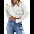 thumbnail image 3 of Suéteres de Cuello Redondo de Punto Extragrandes para Mujer L, 3 of 8