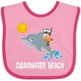 thumbnail image 3 of Inktastic Clearwater Beach Florida Vacation Boys or Girls Baby Bib, 3 of 4