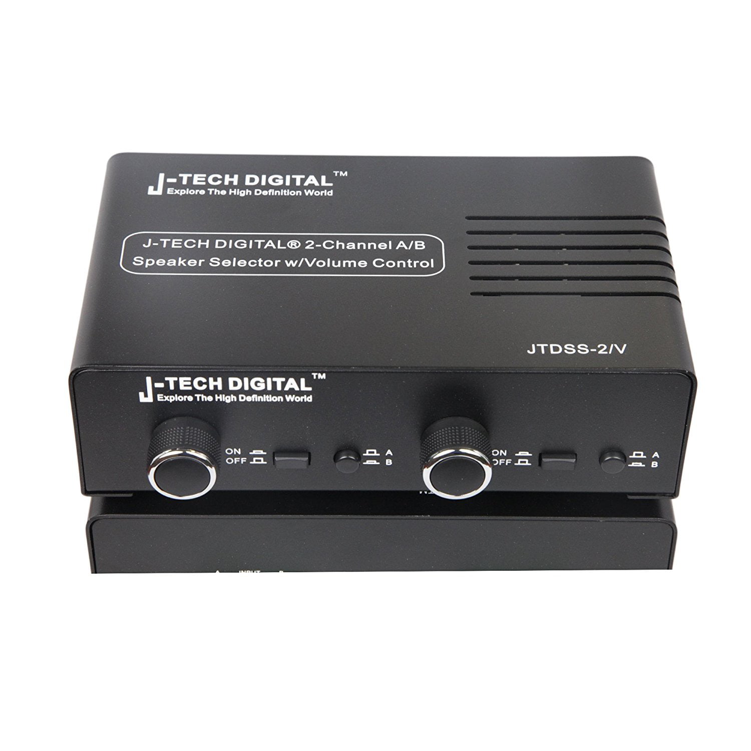 J-Tech Digital JTDSS-2/V 2-Channel A/B Speaker Selector with Volume Control