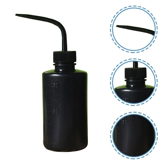 GETAJGHSD Eyelash Rinse Bottles Rinse Bottle Black Plastic 4Pcs 250ml