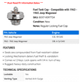 thumbnail image 2 of Fuel Tank Cap - Compatible with 1963 - 1965 Jeep Wagoneer 1964, 2 of 2