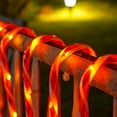 thumbnail image 4 of Skksst 8Pack Christmas Candy Cane Pathway Maker Lights Solar Powered Waterproof Outdoor Garden Lawn Stakes Landscape, 4 of 7