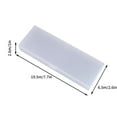 thumbnail image 2 of WKSCLPAI Translucent Frosted Pencil Box, High-quality Plastic Stationery Box with Indepent Compartments, Multi-use Pencil Boxes(White,S,7.7" x 2.6"), 2 of 2