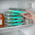 thumbnail image 3 of Sistema To Go Multi Split Meal & Food Prep Containers with Dividers & Clips, 820 mL, BPA-Free, 5 Pack, 3 of 8