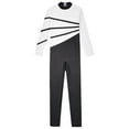 thumbnail image 5 of Rswnyirn Kids Girls Full Body Jumpsuit Gymnastic Ballet Yoga Dance Unitrad Catsuit White 12, 5 of 7
