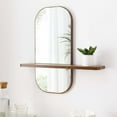 thumbnail image 3 of Modway Solstice Mirror in Walnut, 3 of 9