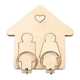 thumbnail image 1 of Family Personalized Key Holder Border Wooden Key Holder With Custom Name Engraving For Wall Mount Perfect For Home Entryway, 1 of 9