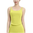 thumbnail image 2 of Otvok Womens Yoga Tank Top Solid Color with Chest Pad Sports Underwear Bra Camisole Top, 2 of 6