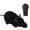 Black, variant on Funcee Electronic Remote Control Mouse Plush Rat Toy for Cats Dogs Kids