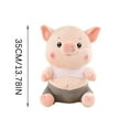 thumbnail image 2 of Pink Pig Stuffed Animal Plush Pillow – 13.8" Stuffed Pig with Clothes, Adorable Plush Pillow, Charming Home Decor, Ideal Birthday Christmas Gifts, 2 of 6