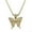 Gold, variant on Butterfly Pendant Hip Hop Women Street Matching Butterfly Pendant Necklace-Silver
