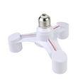 thumbnail image 1 of xinxixnxx 3 in 1 Light Socket Splitter E27 Adapter LED Standard Lights Bulbs Converter for Home Office Basement, 1 of 9
