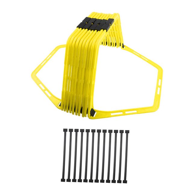 ANILLOS de AGILIDAD HEX ANILLAS, NIÑOS Y ADULTOS EJECUTA ARCHESTES, ENTRENAMIENTO de VELOCIDAD en FITUNCIDAD en HACHO ENTRENAMIENTO de ENTRENAMIENTO amarillo
