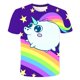 thumbnail image 1 of Camiseta de unicornio para niños, camisetas bonitas de unicornio para niños y niñas, camisetas de dibujos animados para niños y bebés, ropa 7T Gao Jinjia LED, 1 of 2