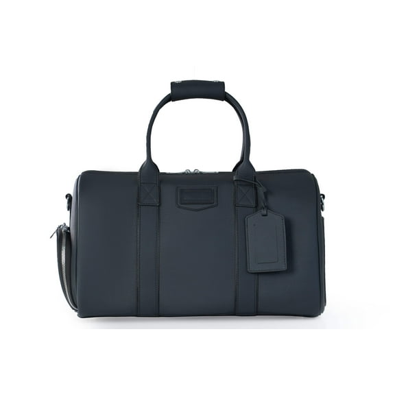 Jet Black Signature Leather Weekender — Limited Edition 16.5"