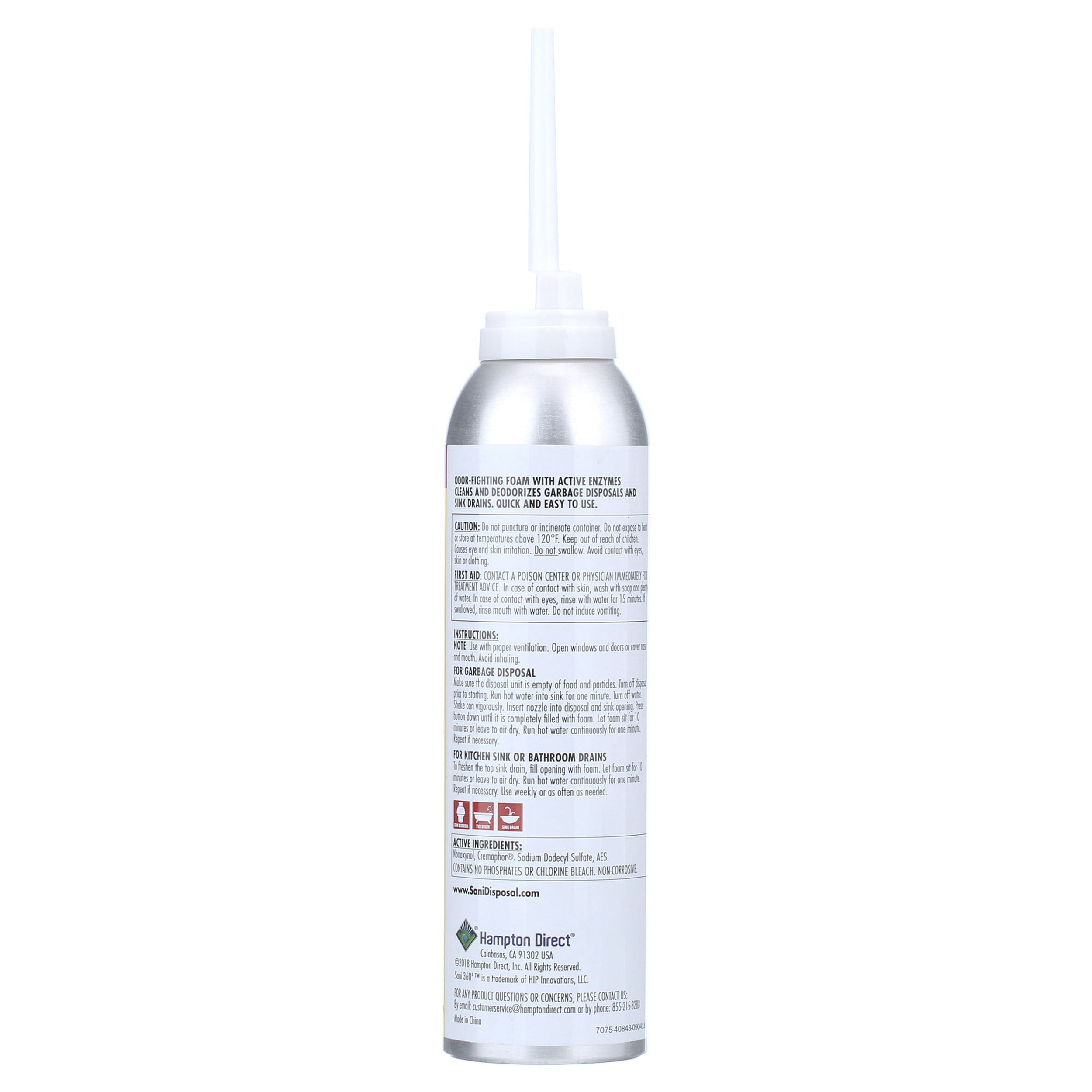 As Seen on TV Sani 360 Disposal Cleaner, Lemon and Fresh, 10 Ounce