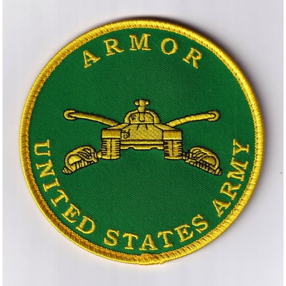 US Army Armor Patch – Sew On, 4"