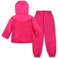 thumbnail image 1 of Toddler Girls Raincoat Waterproof Rain Jacket Pants Suit with Hooded, 1 of 7