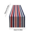 thumbnail image 3 of Linnome Independence Day Polyester Table Runner with Star Pattern for Holiday Party Decor 72x13in Multicolor, 3 of 6