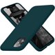 thumbnail image 1 of Diseñado para iPhone 11, funda de silicona ultradelgada a prueba de golpes con [forro de microfibra suave antiarañazos], 6.1 pulgadas, color verde azulado, 1 of 8