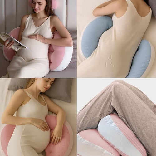 ShadeMart Adjustable Maternity Pillow, Blue Wedge for Back & Belly Support - Lightweight & Cool Travel Pillow