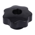 thumbnail image 1 of Pomo de plástico negro de 50mm de diámetro con rosca hembra M8 para herramienta de máquina, 1 of 3