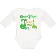 thumbnail image 3 of Inktastic Nana Papa Love Me Grandchild Dinosaur Boys Long Sleeve Baby Bodysuit, 3 of 5