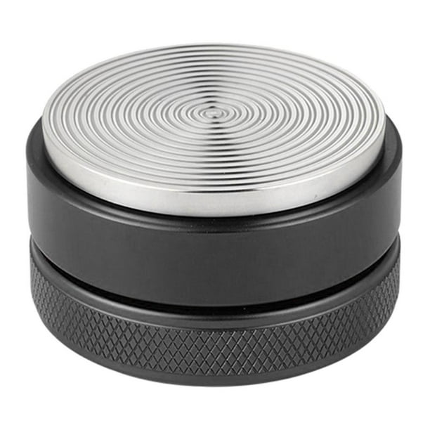 Prensa niveladora para distribuidor de café de 51 mm, acero inoxidable, color negro Hilo