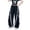 P-Black2, variant on Girls Spring Trousers Jazz Street Dance Cargo Denim Overalls For Teen Baggy Wide Leg Jumpsuit With Waist Belt And Drawstring Hem Comfortable Playsuit Black2 10-11 Years