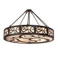 thumbnail image 2 of Meyda Tiffany 198526 Dean 6 Light 48" Wide Semi-Flush Drum Ceiling Fixture - Bronze, 2 of 6