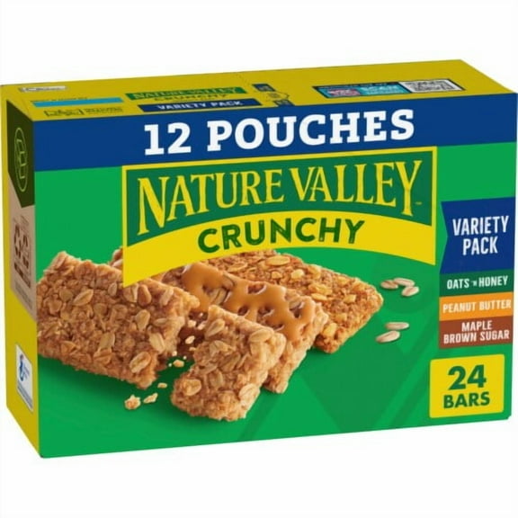 Pack of 2 - Nature Valley Crunchy Granola Bars Variety Pack 12 ct Packaging May Vary