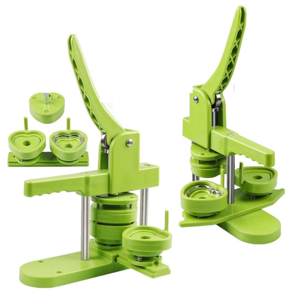 25MM -32MM Badges Button Maker Machine, Heart-Shaped Pin Badges Making Machine ,Beginner-Friendly