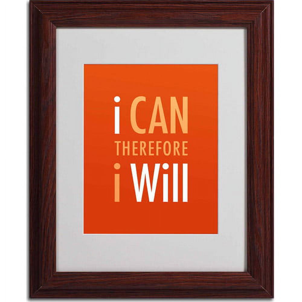 Trademark Fine Art "I Will III" Matted Framed Art by Megan Romo, Wood Frame