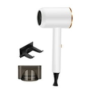 Herunwer Professional Ionic Hair Dryer with Wall Mount & Concentrator Nozzle, Lightweight Blow Dryer for Fast Drying & Styling