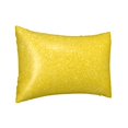 thumbnail image 2 of KLL Yellow Glitter Pattern Silk Pillowcase for Hair and Skin Standard Size 20"X 30" Soft Breathable Pillow Covers for Sleeping, 2 of 8