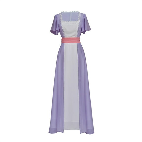 Titanic Rose Adult Women Simple Elegant Evening Dress Fancy Party Romantic Ball Gown Halloween Party Outfits