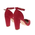 thumbnail image 3 of Zapatillas Paulina color rojo con ajuste de hebilla en el tobillo 25.5 Dorothy Gaynor Zapatillas Paulina color rojo con ajuste de hebilla en el tobillo 25.5, 3 of 6