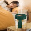 Humidificador USB con indicador de humedad, humidificador silencioso de vapor frío para plantas de dormitorio y oficina, fácil de limpiar
