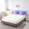 thumbnail image 4 of YST Jellyfish Comforter Set, 7-Piece Ocean Animal Bedding Set, Glitter Mermaid Scale, Twin, 4 of 5