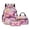 Pink-Stars Marble Print, variant on Kuiaobaty Planet Stars Print Backpack Set of Kids Boys Girls Lightweight Backpack and Lunch Bag with Adjustable Strap Multi Pockets Bookbag with Pencil Case for School Travel