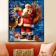 thumbnail image 2 of Kits de pintura de diamantes de Navidad 5D 12x16 pulgadas G54 para adultos DIY Full Drill Art Blue Daisy Bañera Imagen, Diamond Art Rhinestones Home Wall Decor, 2 of 5