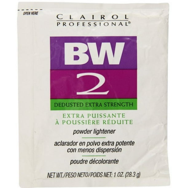 Clairol Professional Bw2 Powder Lightener Dedusted Extra Strength 1 Oz Walmart Com Walmart Com