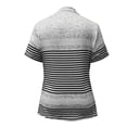 thumbnail image 5 of KIHOUT Women's Striped Color Block Quarter-Zip Polo Shirt, Short Sleeve Stand Collar Casual and Golf Top with Relaxed Fit, 5 of 8