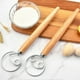 thumbnail image 3 of 13-Inch Danish Dough Whisk, Wooden Handle Stainless Steel Dutch Whisk, Bread Mixer & Dough Scraper for Pastry, Pizza & Cake Batter, 3 of 5